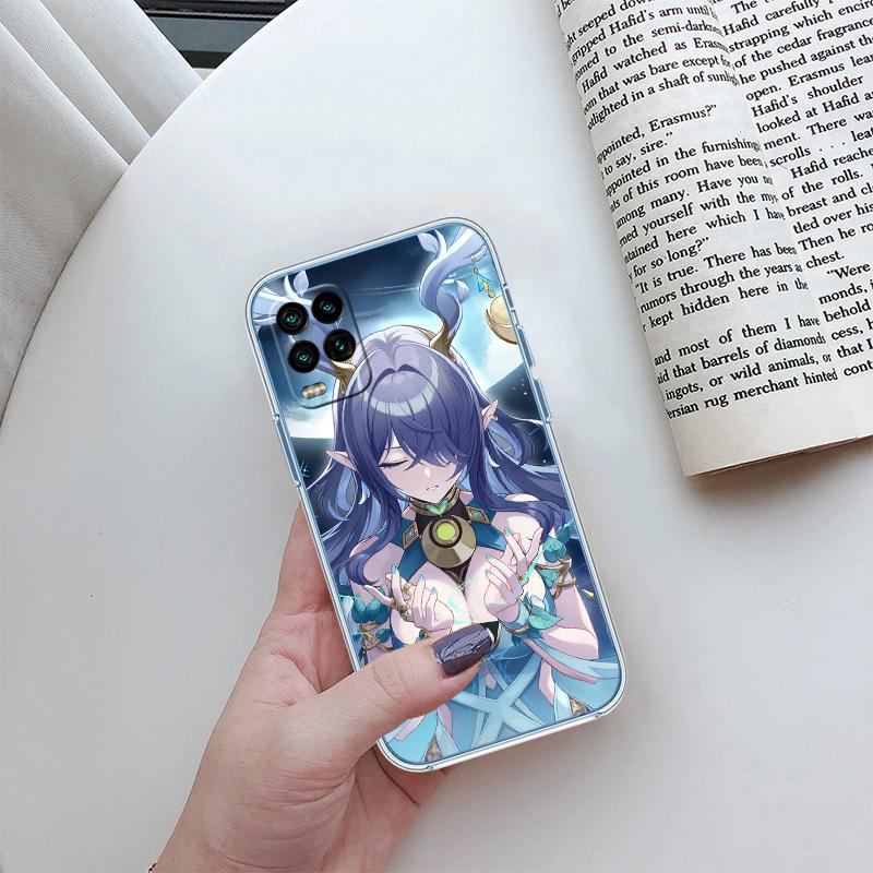 RA14 Genshin Impact Transparent Phone Case for Samsung Galaxy A04 A04S A14 A23 A34 A54 M23 M33 M52 M53
