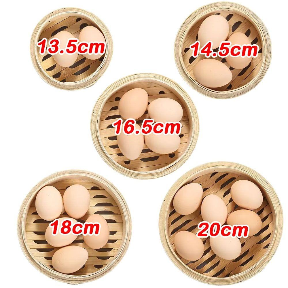 Neuer Handgefertigter Bambus-Dämpfer Stapelbar mit Deckel Dämpfkorb Große Kapazität Küchengeschirr Zum Dämpfen von Klebreis