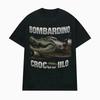 Bombardino Crocodilo Meme T-Shirt Men Women Short Sleeve Cotton Tees Funny Graphic T-shirt Y2k Outfit Summer Tops Men's Clothing