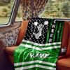 Cheerleading Spirit Design With Stars And Glitter Blanketcustomize Your Name Lightweight Comfortable And Stylish Blanket For Travel Bed Home Chair