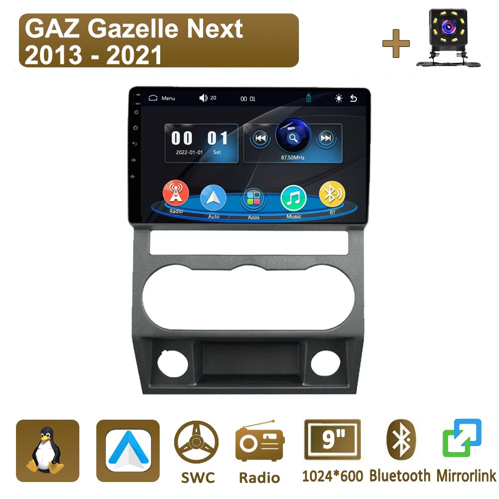 

Icreative Car Radio Multimedia MP5 Player Head Unit Stereo BT For GAZ Gazelle Next 2013 - 2021 чёрный