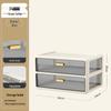 Multi-layer Desktop Organizer: Drawer-Type Storage Box for Office Supplies, Stationery, and Cosmetics