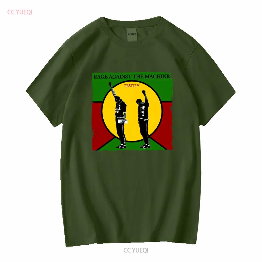 Cotton T Shirt Rage Against the Machine Testify Battle of Los Angeles Vintage Washed Breathable Soft Stretched Versatile