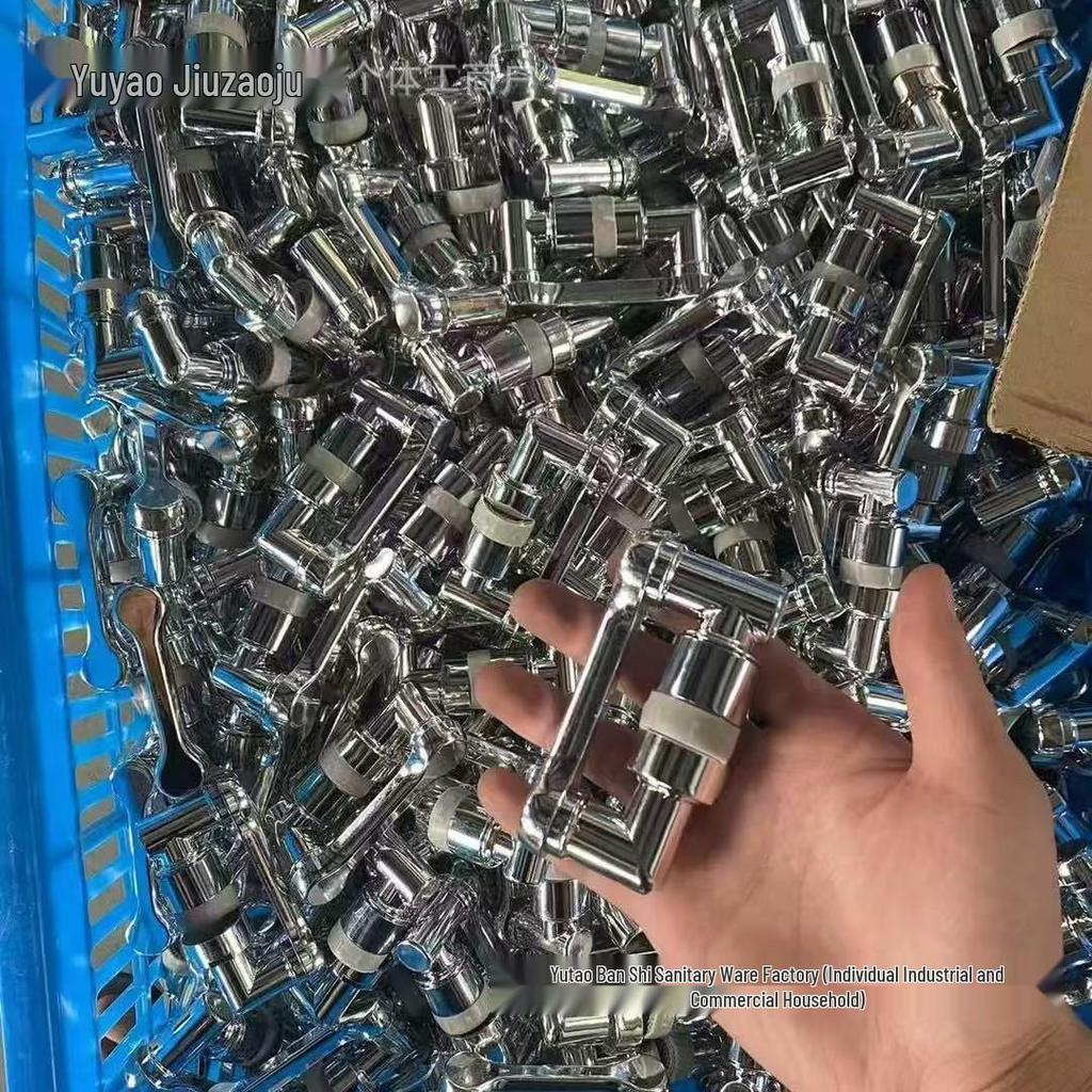 Full Copper Rotating Bathroom Faucet with Splash-Proof Nozzle