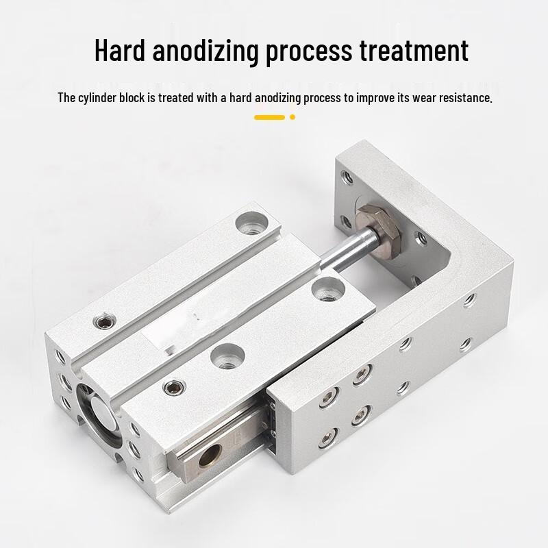 Compact Guided Slide Cylinder with Side Rod