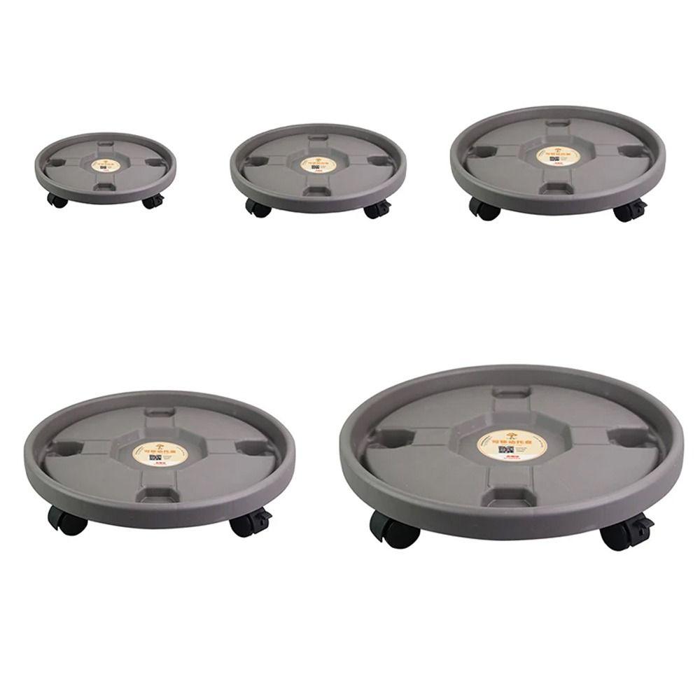 Universal Casters Flower Pot Wheels Movable Round Plastic Tray Mobile Flower Pot Stand Plant Pots