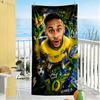 Asciugamano da Spiaggia Leggenda del Calcio Brasiliano Morbido Resistente Asciugatura Rapida Confortevole Leggero Portatile per Nuoto, Spiaggia, Campeggio, Viaggio, Accessori da Spiaggia,Gy