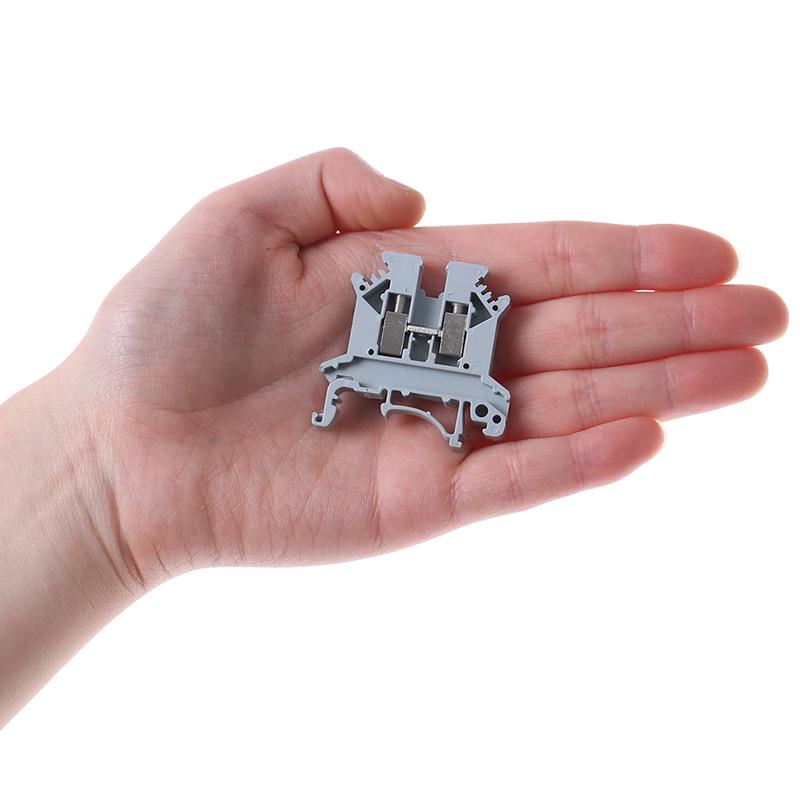 10 Stück Reihenklemmenblock Universalplattenmontage Uk 2.5B 32A Schraubanschluss