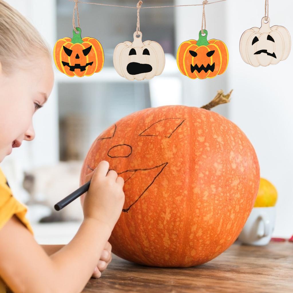 32 Pcs Pumpkin Shaped Hanging Ornaments Erasable Highlighters Set Unfinished Diy