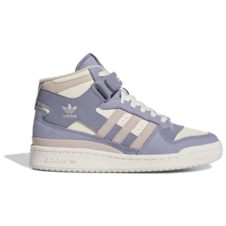 Adidas Originals Forum Shock Absorbing Durable Mid-Top Sneakers Women Sneakers Purple IF5169