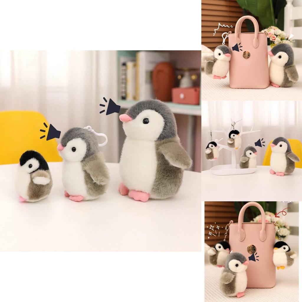 Penguin Plush Toy Keychain With Soft Pp Cotton Filling For Girls And Women