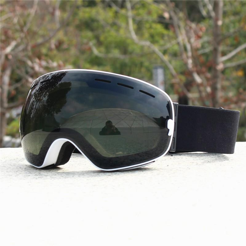 Double-Layer Anti-Fog Ski Goggles With Prescription Lens Slot Adults Windproof UV-Protective Fog-Resistant Snow Sports