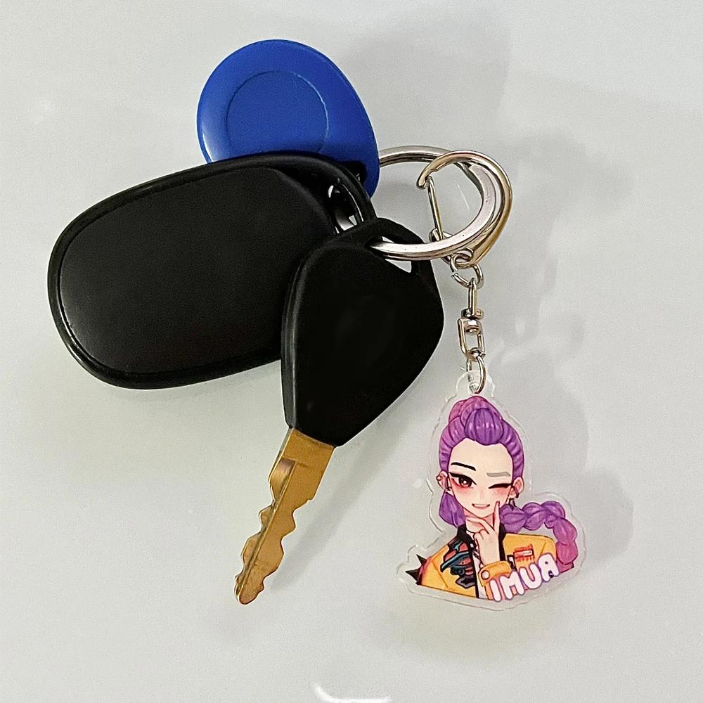 8 Stück Kpop Dämonenjäger Huntrix Saja Boys Schlüsselanhänger Rumi Zoey Jinu Mira Meine Seele verkauft Schlüsselanhänger - Kpop Fan Zubehör Schmuck