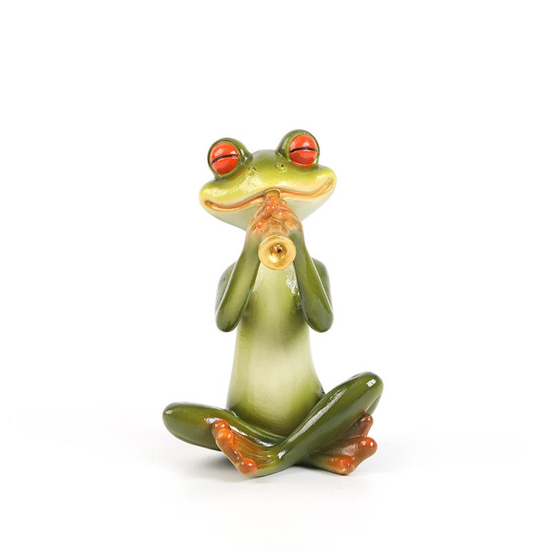 Frog Ornament, European and American Pastoral Style Animal Home Decoration, Living Room Desktop, Courtyard Garden, Resin Crafts
