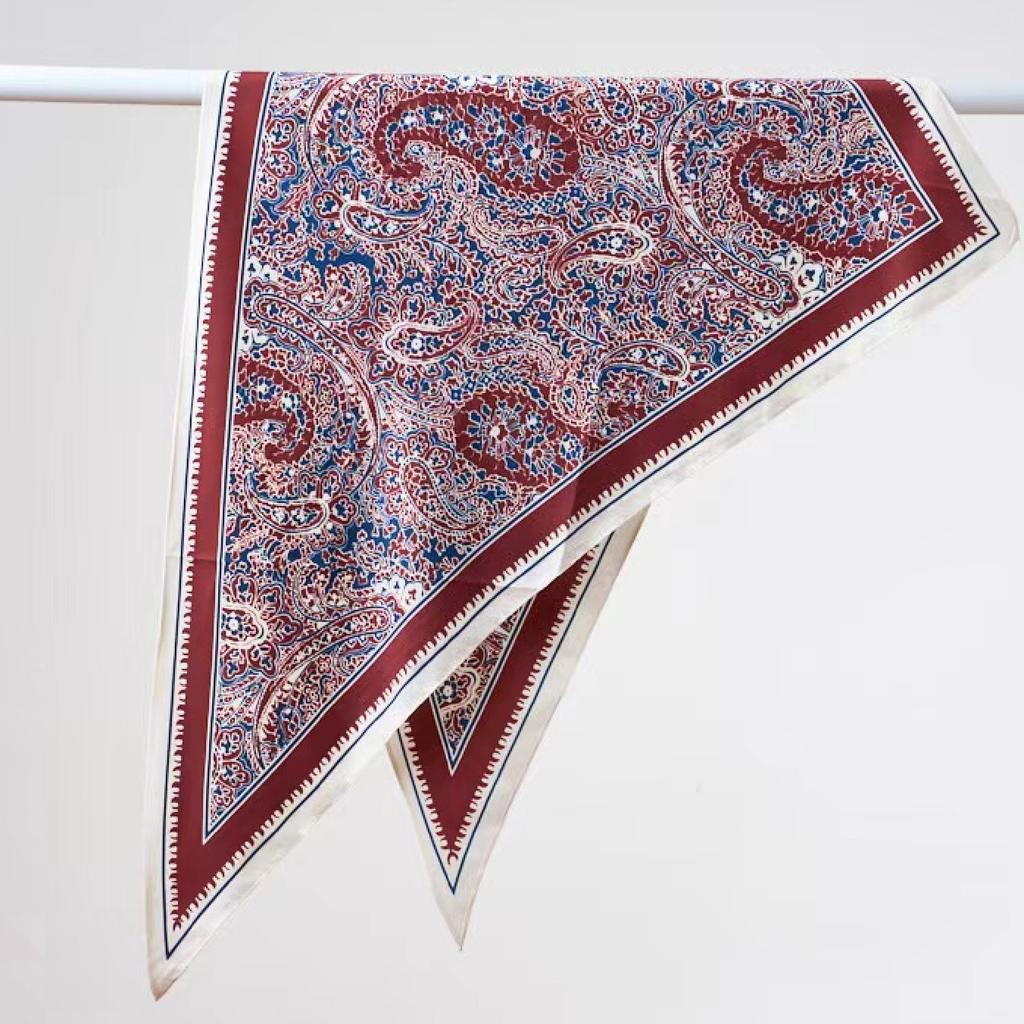 Waist Accessories Triangle Silk Scarf Waist Seal Women'S Decoration With Dress Waist Belt Accessories Scarf Vintage Polka Dots