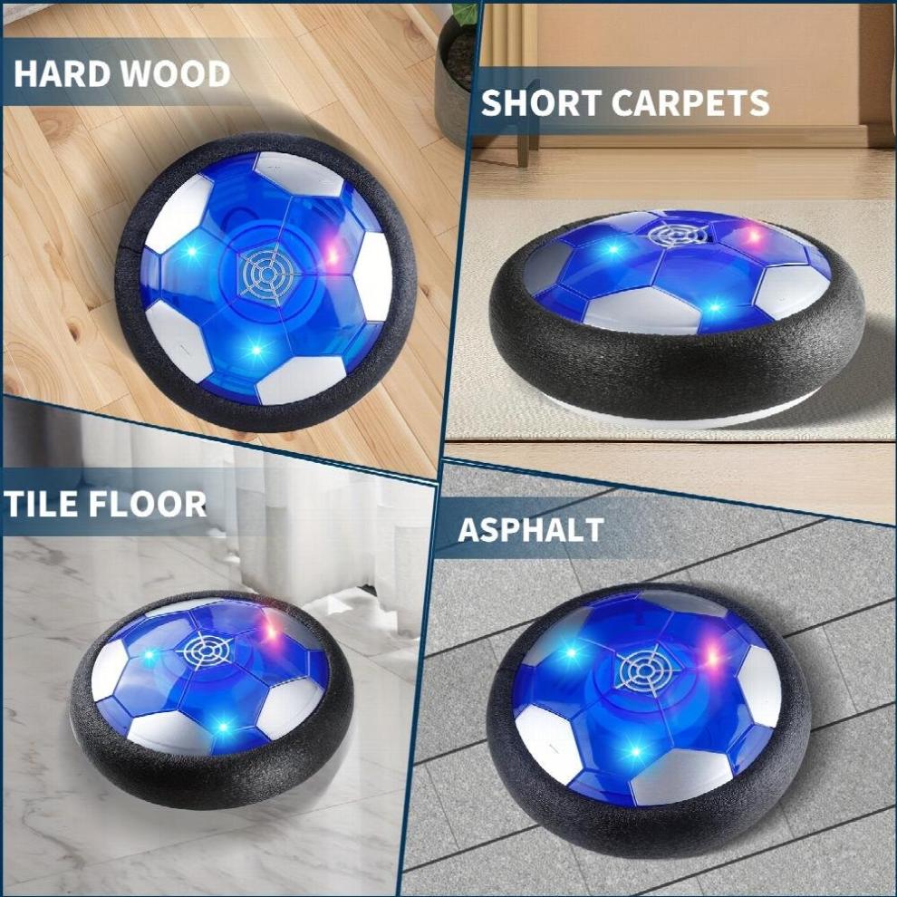 Floating Soccer Boy And Girl Rechargeable Air Floating Soccer With LED Lights And Foam Bumper Soccer Suitable For 8 12 Year Old Children Boys And Girl