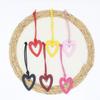High-Grade PU Leather Heart Keyring Pendant