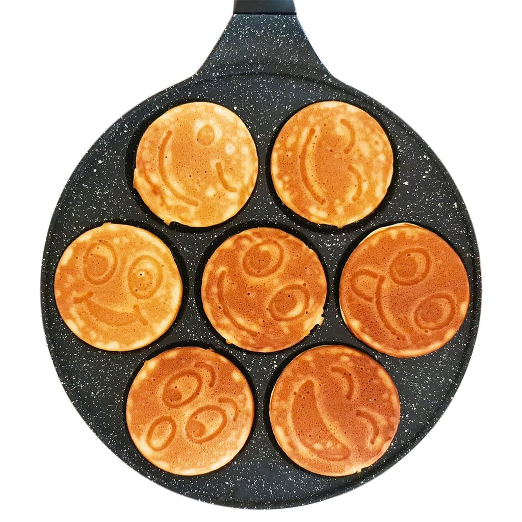 Universelle Pfannkuchenpfanne Gas Induktion 7 Flächen Antihaftbeschichtet 26,5cm