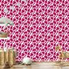 Cow Patches Wallpaper, purple and powder pink, purple background, 50x1000