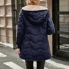 Women's Solid Color Thick Long  Sleeve Fashion Coat Jacket