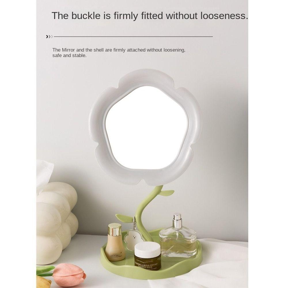 Detachable Sunflower Shaped Dressing Mirror Classic Table Mirror Desktop Makeup Mirror Dormitory