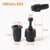 10Pairs Screw Clip Speaker Grill Pegs Kit DIY Plastic Audio Speaker Buckles Pin Type Ball Socket Net Cover Buckles