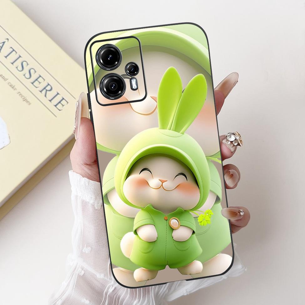 For Moto G13 G14 G15 Phone Cover For Motorola Moto G14 Case Silicone Luxury Fashion Flowers Love Cute Funny Cool Painted Bumper