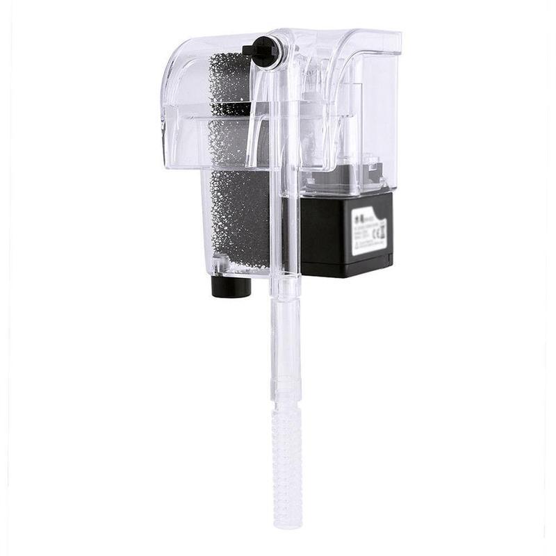 Transparent Wall-Mounted Waterfall Aquarium Filter