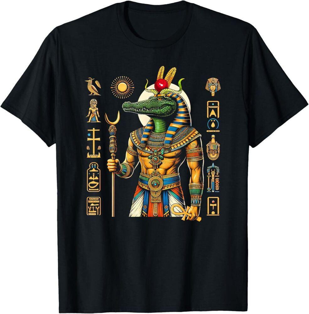 NEW LIMITED Egyptian Mythology Lover Crocodile Deity God Ancient Sobek Tee Shirt Unisex T-Shirt S
