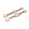 A Pair SBC Oval Port Copper Header Exhaust Gasket Seal for Chevy SB 327 305 350 383 Reusable Exhaust Manifold Gasket Set