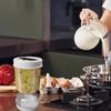 Leak Proof Preserving Jar with Strainer Dry Wet Separation Storage Container for Cucumbers Pickles and Fermented Foods