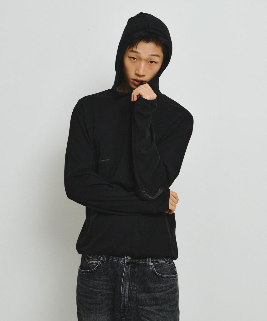 ENDOOR Scar Finger Hole Hoodie (Black)