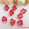 Acrylic Transparent 14mm Double-Pointed Rhombus Imitation Crystal Beads for DIY Jewelry Accessories and Colored Door Curtains