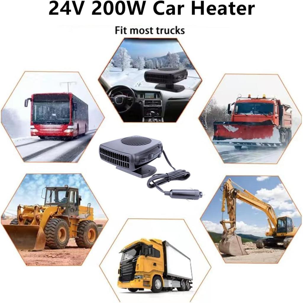 Car Fan Heater, Rapid Heating, For Both Cold and Cold Use, Car Heater, 360°