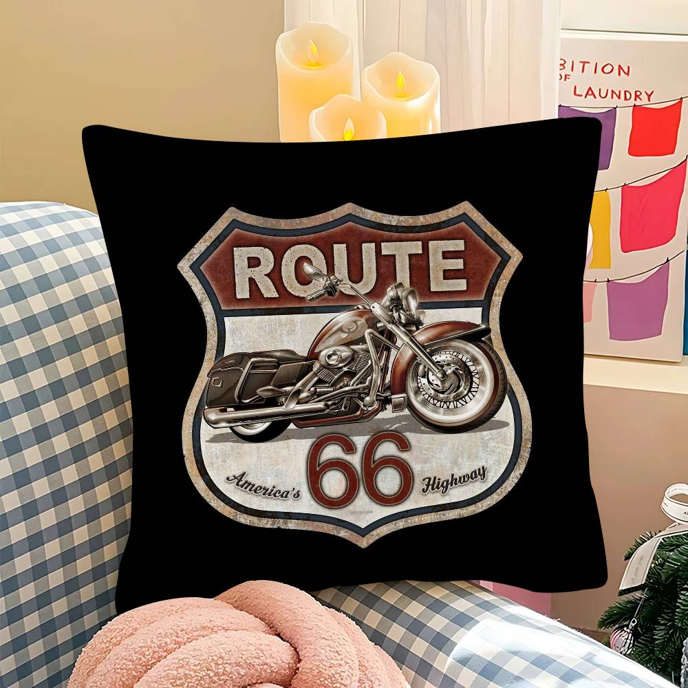 pc Fashion US RRoute Cool Anime Pillow Case Fashion Square Pillowcase Bedroom Sofa Room Ins Decoration Leisure