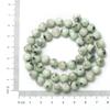 Natural Stone Smooth Tian Shan Round Loose Beads For Jewelry Making Green Black Dot Semiprecious DIY 4-10mm Bracelet Accessories