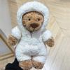 Cartoon Bodysuit Bathrobe Little Bear Light Brown Cute Stuffed Doll Soft And Comfortable Toys Outfit Change Doll Periphery Gifts