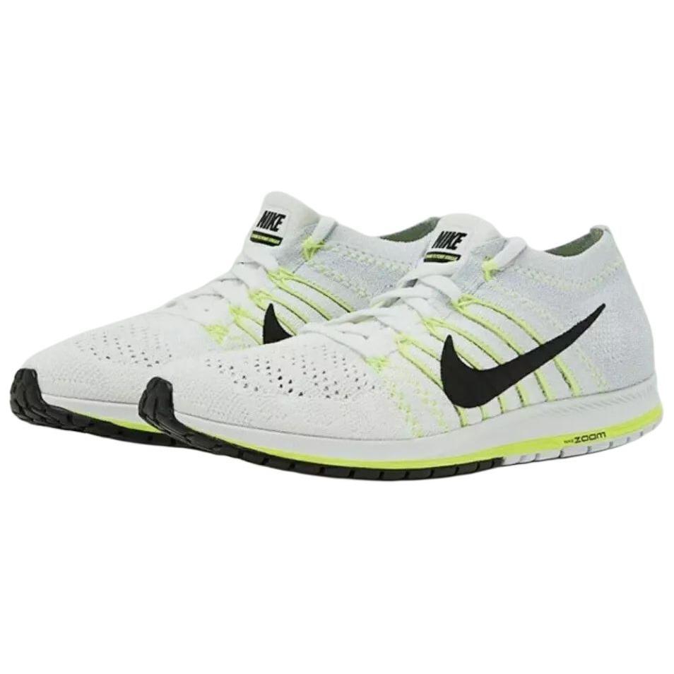 Nike Flyknit Streak Volt Pohodlné Protiskluzové Odolné proti Opotřebení Nízké Neformální Běžecké Boty Pánské tenisky Bílé Černé 835994-107