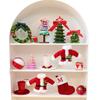 Christmas Tree Fabric Hanging Decor With Elf Legs For Holiday Window Display