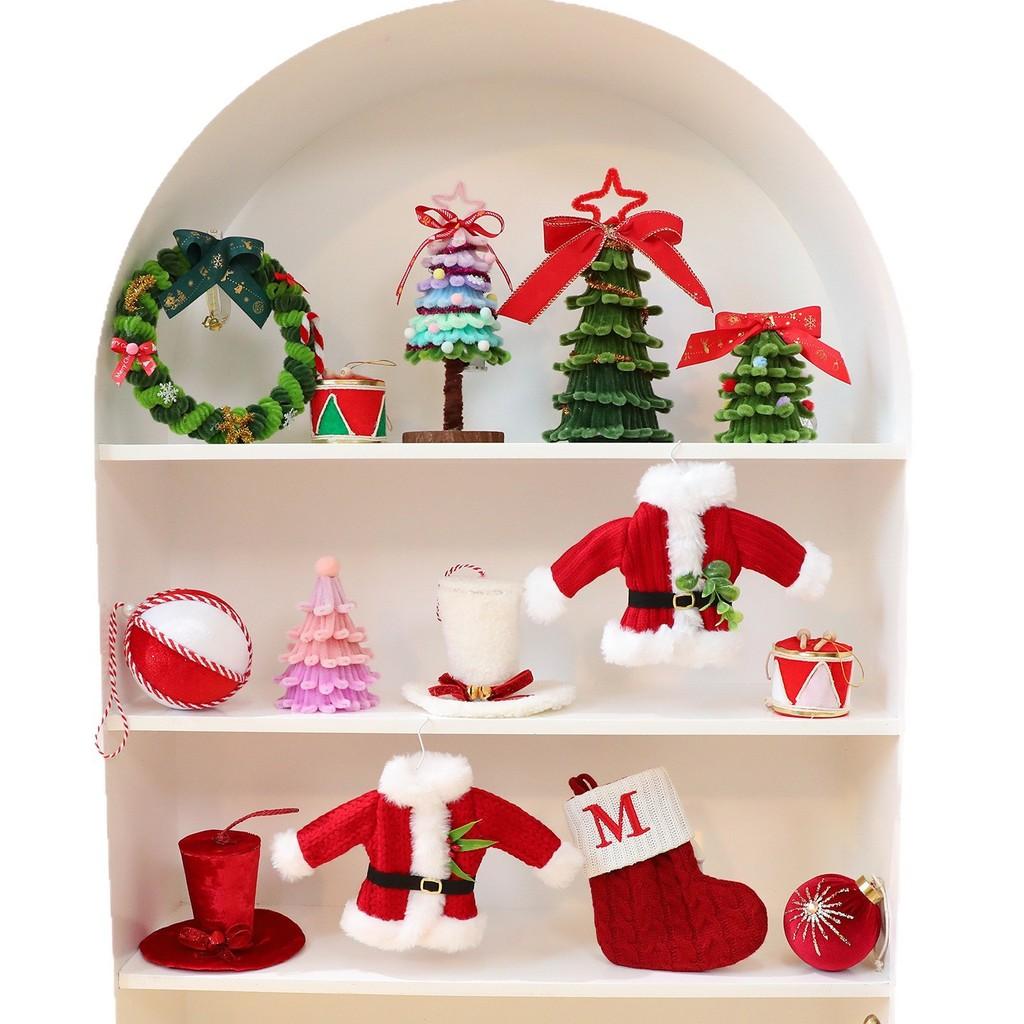 Christmas Tree Fabric Hanging Decor With Elf Legs For Holiday Window Display