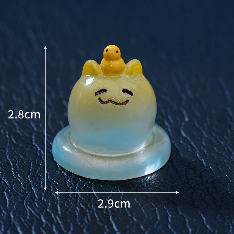 Halloween Decoration Cute Ghost Doll Resin Crafts Micro Landscape Desktop Car Decoration Accessories