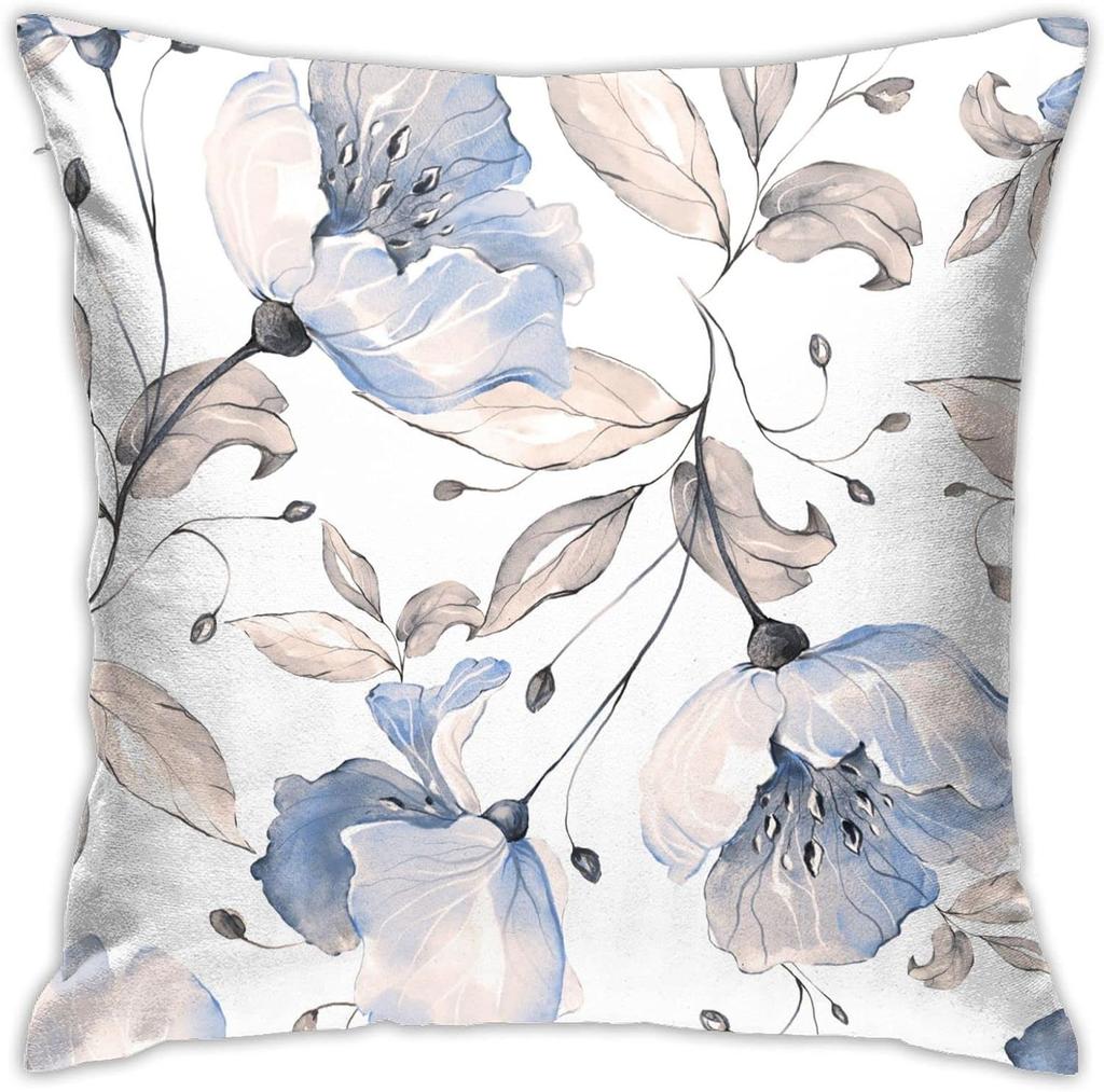 Kussensloop Roze Margriet Bloemenpatroon Vierkante Kussensloop voor Huisdecoratie Bank Auto Slaapkamer Kussensloop 18x18 Inch