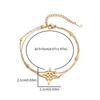 Stainless Steel Witchy Witchs Knot Double Layer Adjustable Bracelet Vintage Irish Lucky Knot Jewelry Gift for Women
