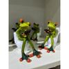 1 Stück Weihnachten Halloween Täglich Fantasy Frosch Toiletten Stifthalter Zahnstocher Wattestäbchen Harz Schreibtisch-Organizer mit Smartphone- und Wattestäbchenhalter