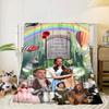 Wonderful Wizard Adventure Blanket Flannel Blanket for bed, sofa, Camping, Hiking, Picnic Essentials, gift for family Fan gifts
