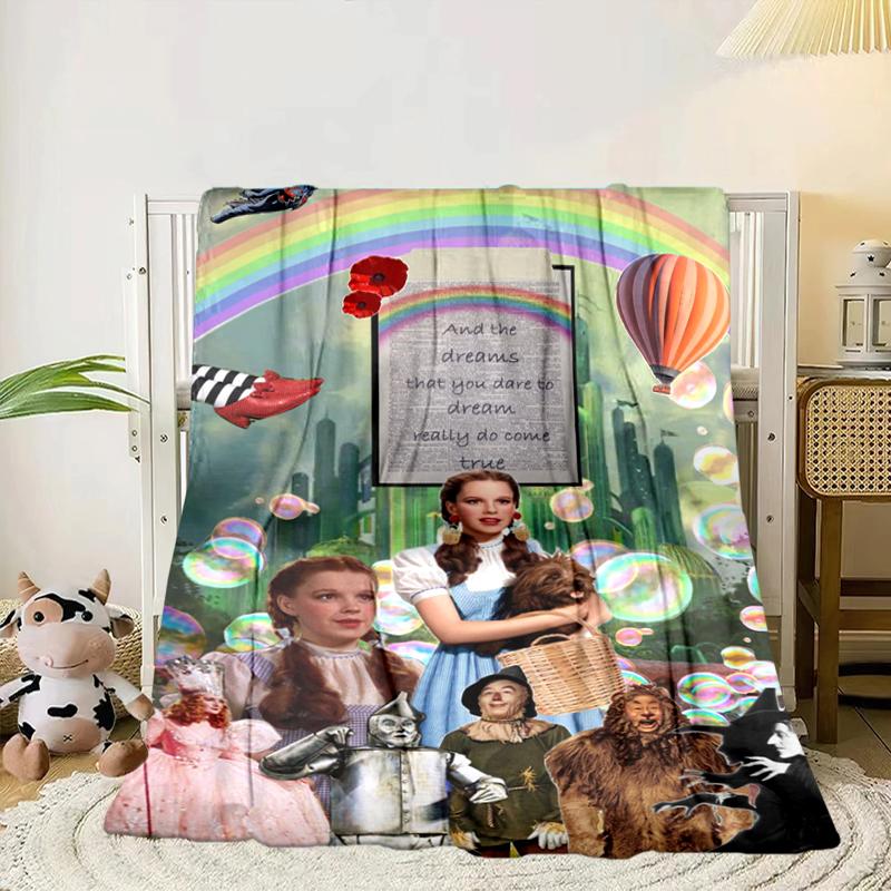 Wonderful Wizard Adventure Blanket Flannel Blanket for bed, sofa, Camping, Hiking, Picnic Essentials, gift for family Fan gifts