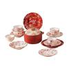 KANGMO Cream Style 60-Piece Ceramic Dinnerware Set