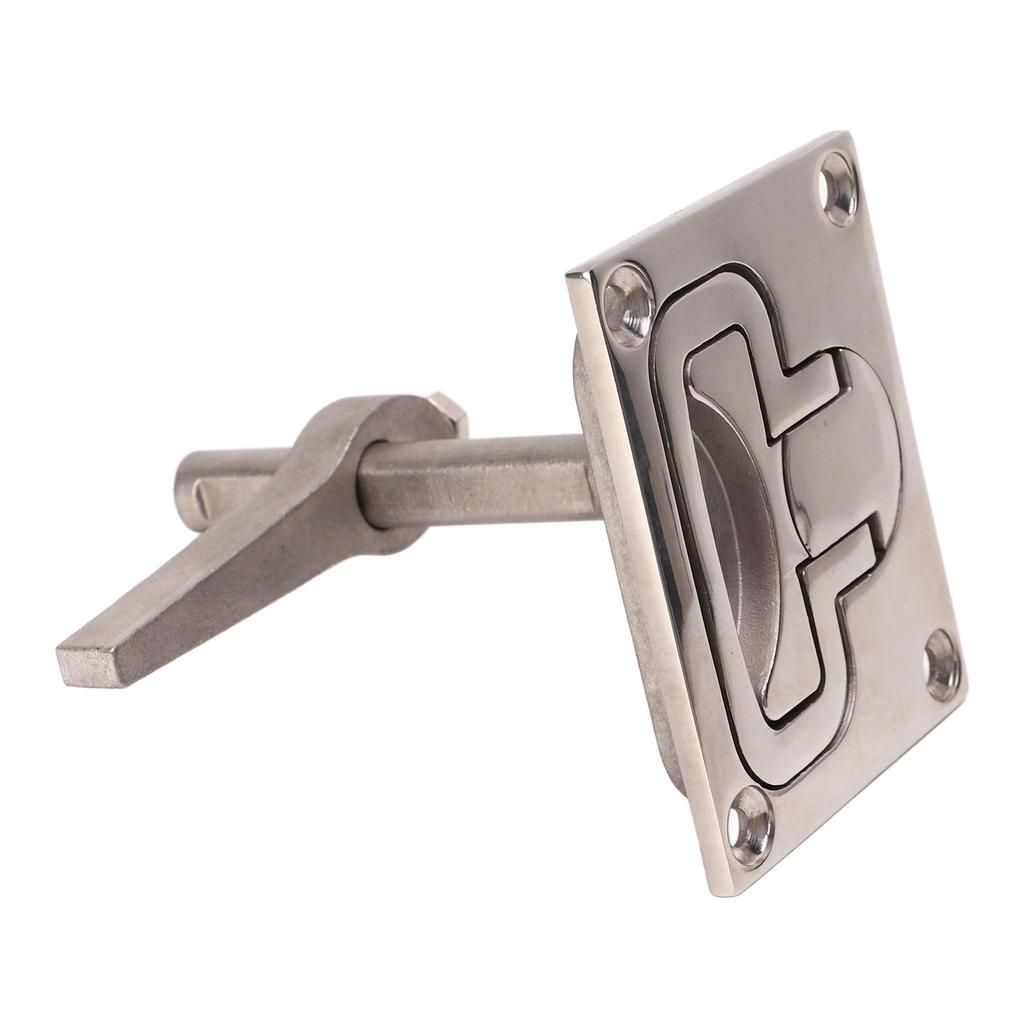 Boat Cam Latch Flush Pull Floor Buckle Hatch Latch 316 Stainless Steel 67x79mm Lift Handle Locking Latch for Yacht Ship