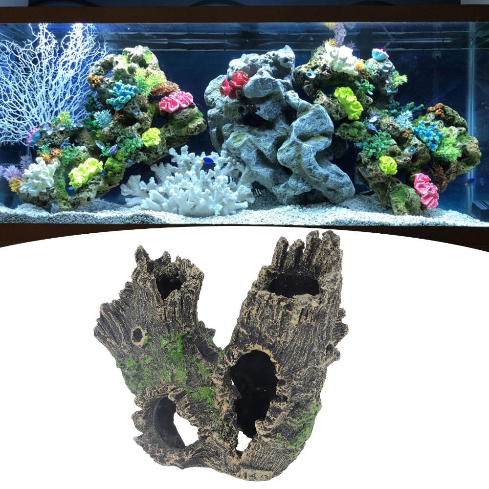 Single Molded Resin Fish Tank Cave Ornament Aquarium Shrimp House Aquarium Tank