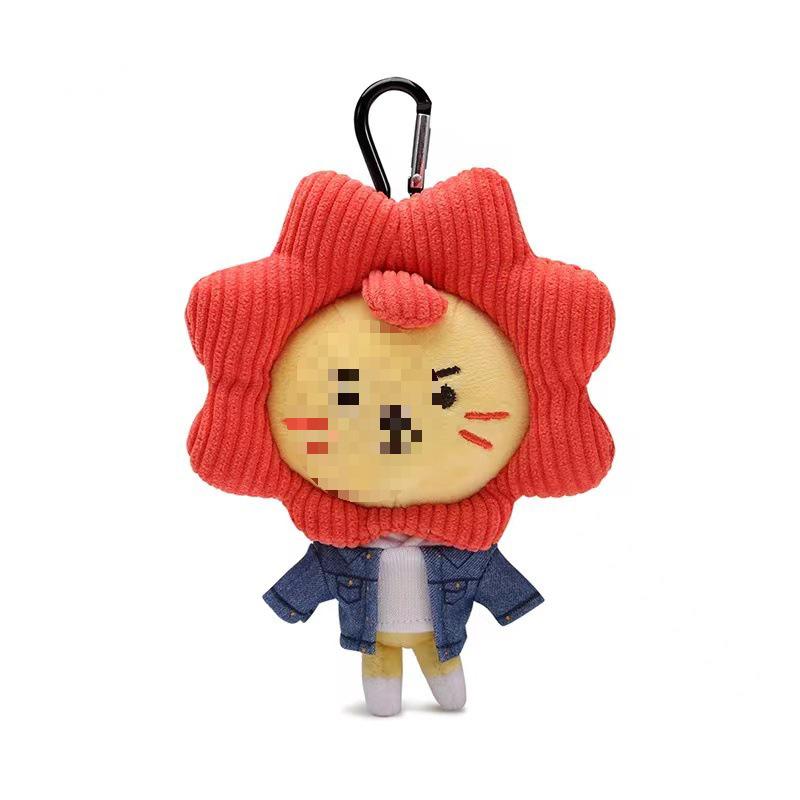 Брелок Roy6 Wang Yuan Laiyang: Милый, Пушистый Кулон-Кукла для Сумок и Аксессуаров.